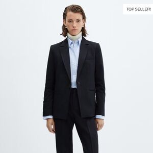 Mango Navy Women's Blazer